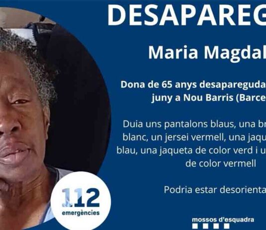 Los Mossos buscan a una mujer de 65 años desaparecida en Barcelona Los Mossos buscan a una mujer de 65 años desaparecida en Barcelona