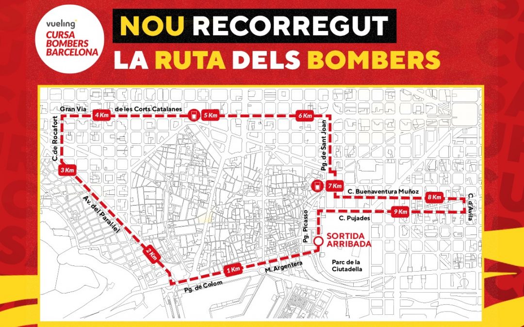 La Vueling Cursa de Bombers Barcelona 2023 presenta su nuevo recorrido
