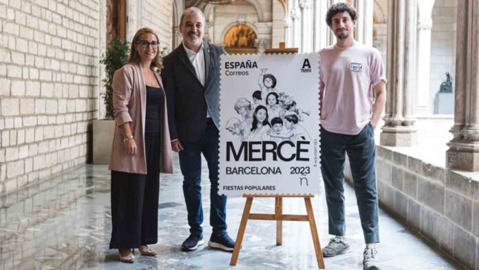 Correos presenta un sello dedicado a las fiestas de La Mercè 2023