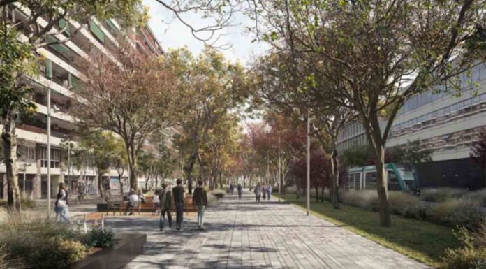 Comienzan las obras en Glòries para convertir la Gran Via en un paso verde En enero comenzarán las obras del parque de Glòries en Gran Vía