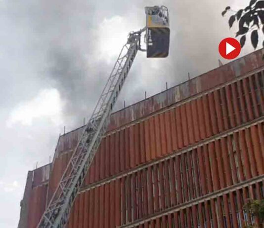 Incendio en un edificio de oficinas del Eixample Incendio en un edificio de oficinas del Eixample