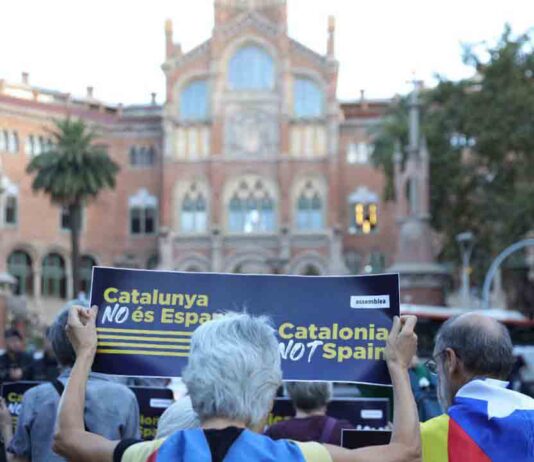 Protesta contra la reunión de ministros de Transportes europeos en Sant Pau Protesta contra la reunión de ministros de Transportes europeos en Sant Pau