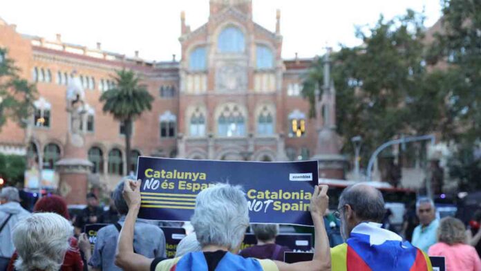 Protesta contra la reunión de ministros de Transportes europeos en Sant Pau