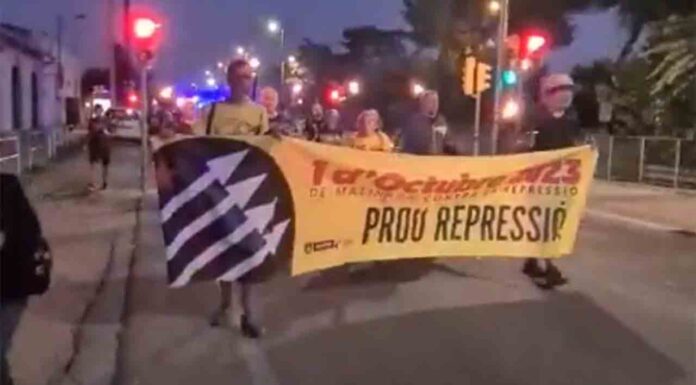 Cortes de tránsito en la marcha de los CDR por el aniversario del 1-O Cortes de tránsito en la marcha de los CDR por el aniversario del 1-O