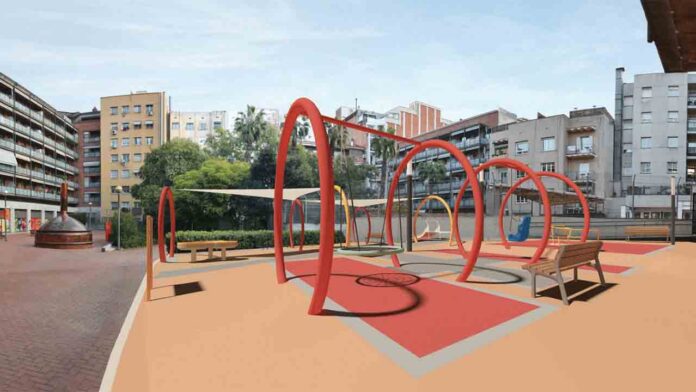 Los Jardines de Montserrat Roig, en Sagrada Família, estrenarán juegos inclusivos