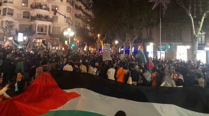Manifestación en Barcelona contra los ataques de Israel al pueblo palestino Manifestación en Barcelona contra los ataques de Israel al pueblo palestino