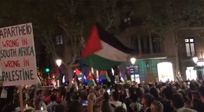 «Paremos el genocidio en Palestina». Manifestación hoy sábado en Paseo de Gràcia "Paremos el genocidio en Palestina". Manifestación hoy sábado en Paseo de Gràcia