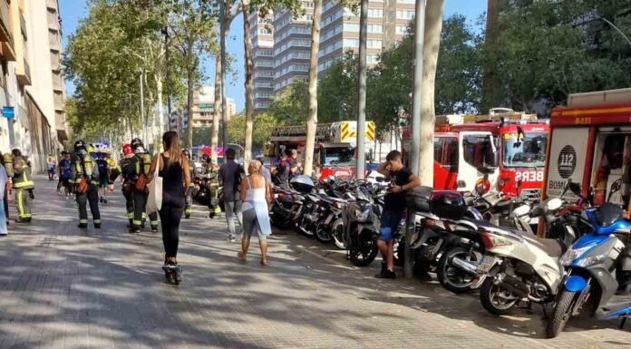 Se incendia una vivienda en la Avenida Meridiana Se incendia una vivienda en la Avenida Meridiana