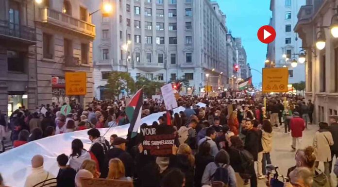 Barcelona suspende de nuevo las relaciones con Israel Nueva manifestación en Barcelona contra el genocidio en Palestina