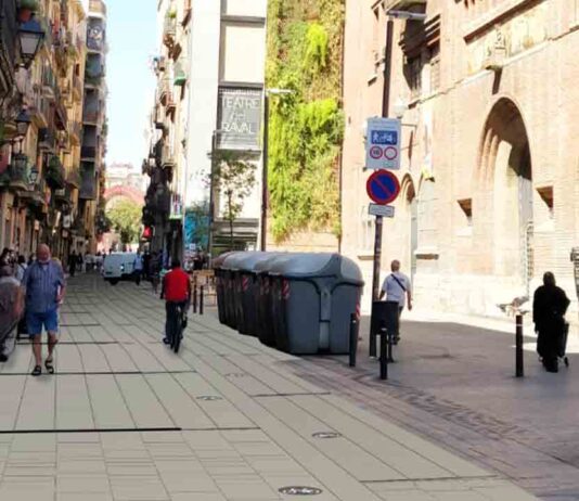 La calle Sant Antoni Abat se convertirá en plataforma única La calle Sant Antoni Abat se convertirá en plataforma única