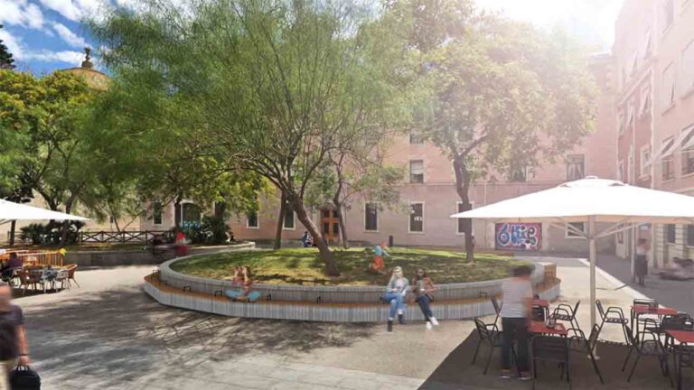 Transformación de la Plaza Castella para mejorar el espacio de juego