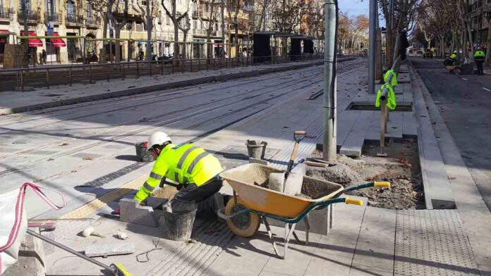 Afectaciones a la movilidad en el entorno de Diagonal por las obras del tranvía