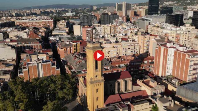 Vídeos de Les Corts a vista de dron, pagados con la tasa turística