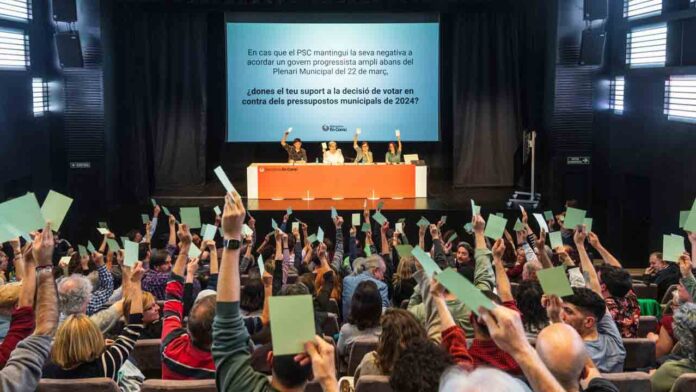 Barcelona en Comú votará NO a los presupuestos de Collboni