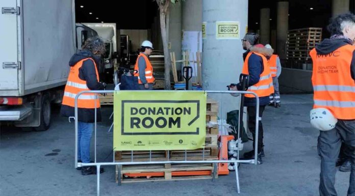 Recuperadas 5 toneladas del material del MWC para proyectos sociales y culturales Recuperadas 5 toneladas del material del MWC para proyectos sociales y culturales