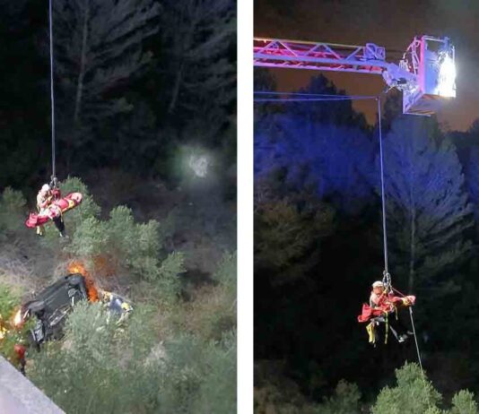 Siete heridos al caer el coche 15 metros en Sant Esteve Sesrovires Siete heridos al caer el coche 15 metros en Sant Esteve Sesrovires