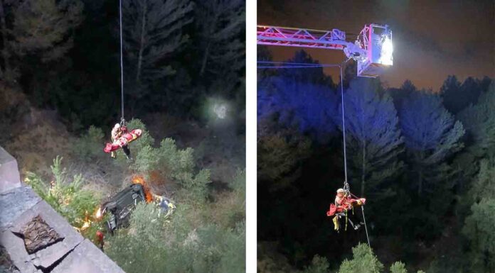 Siete heridos al caer el coche 15 metros en Sant Esteve Sesrovires Siete heridos al caer el coche 15 metros en Sant Esteve Sesrovires