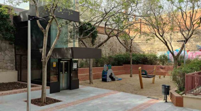 Un ascensor conecta Torrent de Can Mariner y Eduard Toda, en Horta Un ascensor que conecta Torrent de Can Mariner y Eduard Toda, en Horta