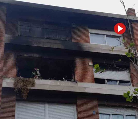 Gran incendio en una vivienda de Sarrià-Sant Gervasi Gran incendio en una vivienda de Sarrià-Sant Gervasi