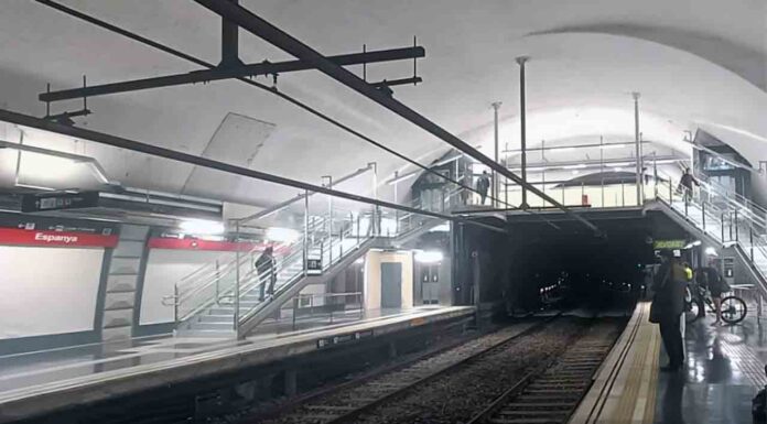 Nueva pasarela y ascensores de la L1 en el intercambiador de Plaza España Nueva pasarela y ascensores de la L1 en el intercambiador de Plaza España