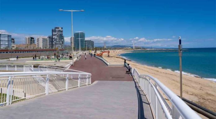 Finalizan las obras en la Nova Mar Bella por los desperfectos de los temporales Finalizan las obras en la Nova Mar Bella por los desperfectos de los temporales