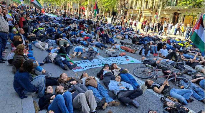 Miles de personas se manifiestan contra el genocidio en Palestina Miles de personas se manifiestan contra el genocidio en Palestina