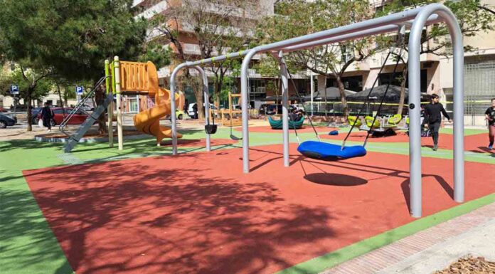 Nueva zona de juegos infantiles en Sant Andreu Nueva zona de juegos infantiles en Sant Andreu