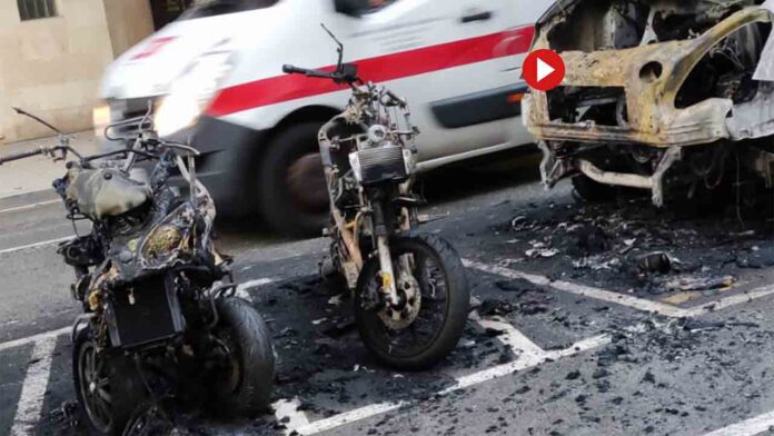 Detenido por quemar seis vehículos en Sant Andreu y Sant Martí