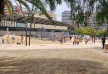 Se estrena la nueva plaza del Canòdrom con más espacios de juego y estancia Se estrena la nueva plaza del Canòdrom con más espacios de juego y estancia