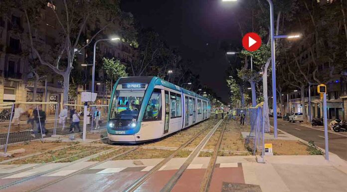 Empiezan las pruebas del tranvía por la Diagonal Empiezan las pruebas del tranvía por la Diagonal