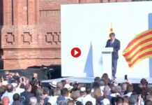 Última hora de la entrada y salida de Barcelona de Puigdemont Puigdemont aparece en Barcelona y se dirige al Arco del Triunfo