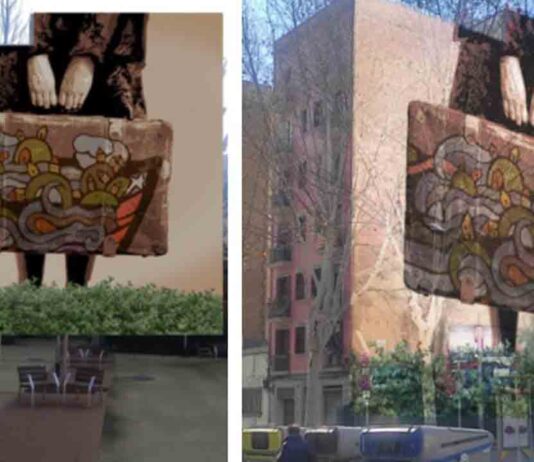 La plaza Pablo Neruda estrena el nuevo mural “Vaixell dels Pobles Migrats” La plaza Pablo Neruda estrena el nuevo mural “Vaixell dels Pobles Migrats”