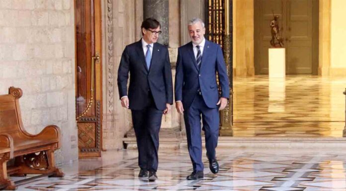 Nuevo encuentro Illa-Collboni en el Palau Nuevo encuentro Illa-Collboni en el Palau