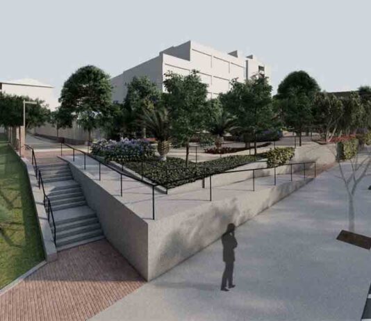 Obras de urbanización de un nuevo espacio público en Pedralbes Obras de urbanización de un nuevo espacio público en Pedralbes