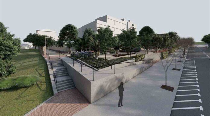 Obras de urbanización de un nuevo espacio público en Pedralbes Obras de urbanización de un nuevo espacio público en Pedralbes