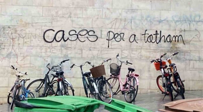 Protestas contra los desahucios en Ciutat Vella Protestas contra los desahucios en Ciutat Vella