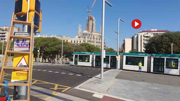 Cambios en la red de tranvías por las pruebas de Verdaguer