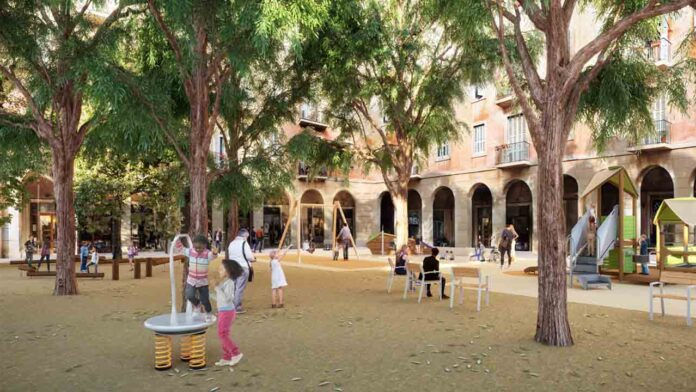 Comienzan las obras para mejorar la plaza Vicenç Martorell en el Raval
