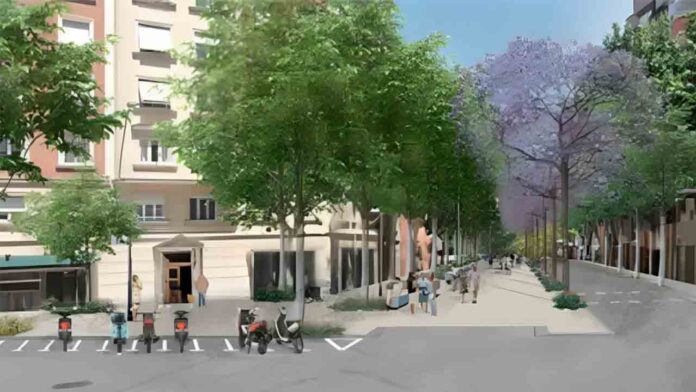 Empieza la remodelación de la calle de Europa en Les Corts Empieza la remodelación de la calle de Europa en Les Corts