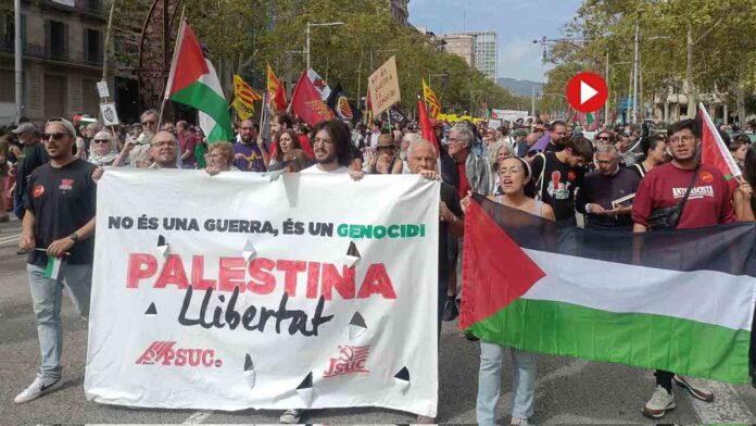 Miles de personas se manifiestan contra el Genocidio en Gaza