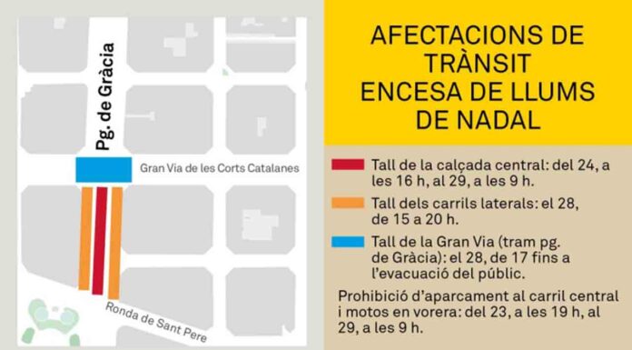 Afectaciones a la movilidad por el acto de encendido de las luces de Navidad Afectaciones a la movilidad por el acto de encendido de las luces de Navidad