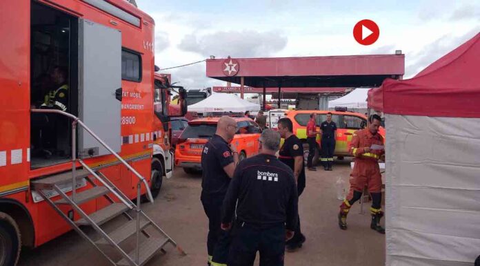 Bomberos de Catalunya parten hacia València Bomberos de Catalunya parten hacia València