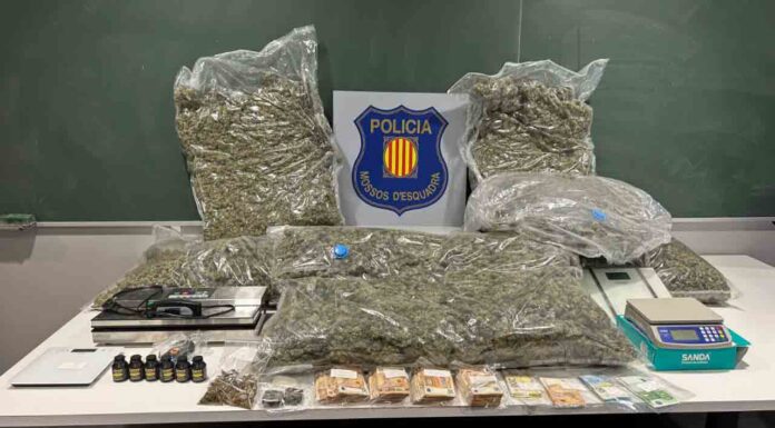Intervienen 70 kilos de marihuana en Gràcia Intervienen 70 kilos de marihuana en Gràcia