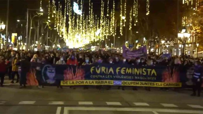 Recorrido de la manifestación el 25 de noviembre 2024 contra la violencia machista
