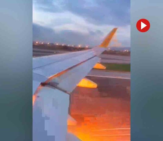 Se avería un avión en plena maniobra de despegue en El Prat Se avería un avión en plena maniobra de despegue