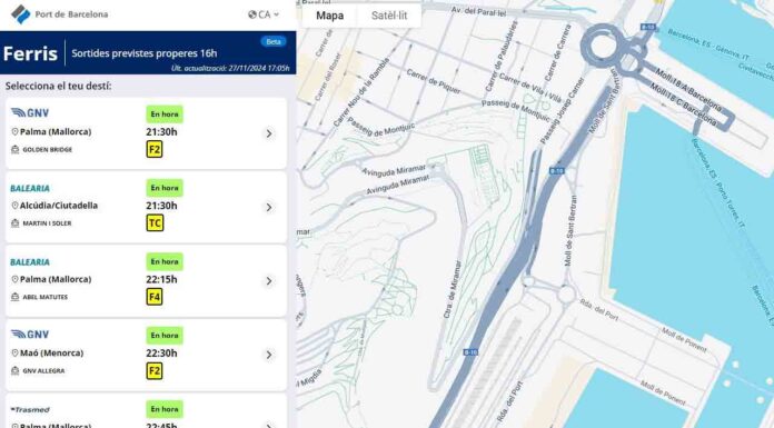 Nuevo portal informativo del Puerto de Barcelona para los usuarios de Ferri Nuevo portal informativo del Puerto de Barcelona para los usuarios de Ferri