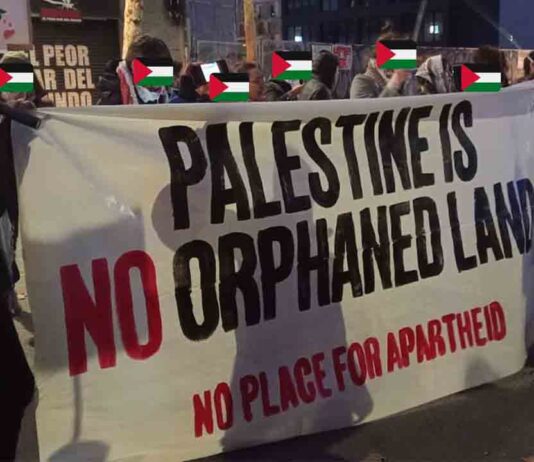 Protesta en Razzmatazz contra un grupo de música israelí Protesta en Razzmatazz contra un grupo de música israelí