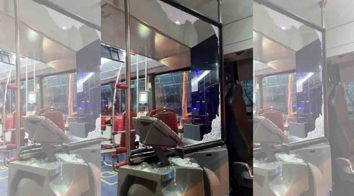 Detenido por romper el cristal de una cabina de bus de un puñetazo Detenido por romper el cristal de una cabina de bus de un puñetazo
