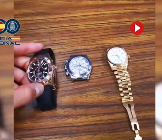 Recuperan 12 relojes de lujo en una operación contra el crimen napolitano Recuperan 12 relojes de lujo en una operación contra el crimen napolitano