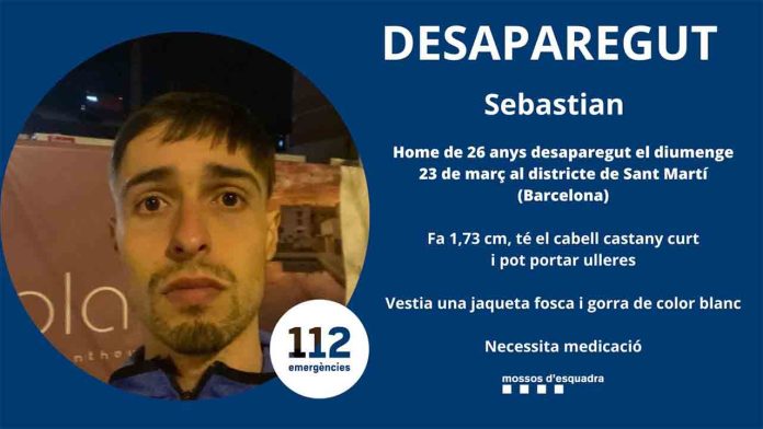 Desaparecido en Sant Martí un joven que necesita medicación Desaparecido en Sant Martí un joven que necesita medicación